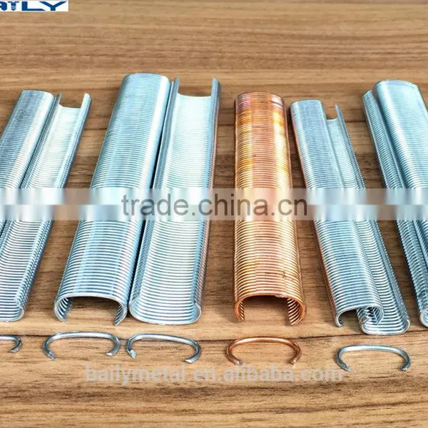 Factory Supply Galvanized C Ring 15G100, 15DG50, 16G110, 516G100, SR8, C45 Hog Ring Stapl for Case, Fence Wire, Bedding, Car Set photo-4