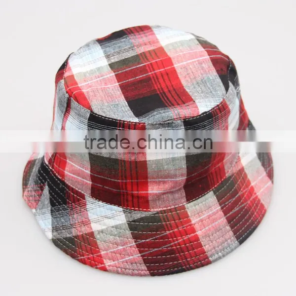 Various of High Quality Europestyle Checked Bucket Hat photo-2
