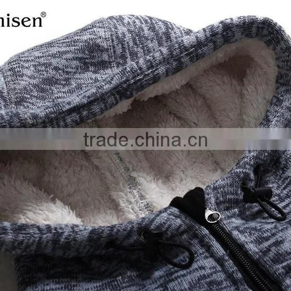 Warm Sherpa and Sweater Fleece Hoodies Men Jacket photo-3