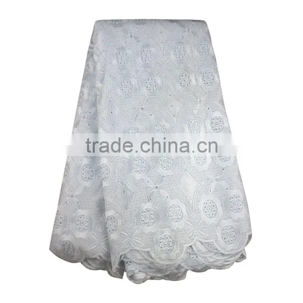Bestway Peach Lace Fabric African 2017 Swiss Voile Lace For Wedding Dress photo-3