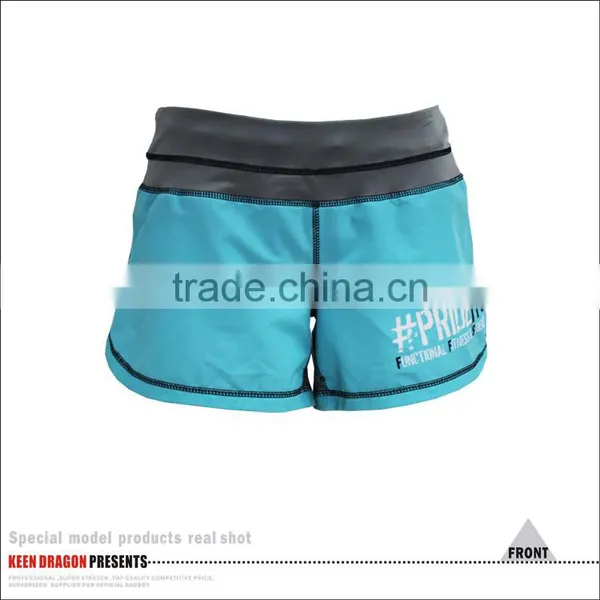 FASHION DESIGN WOMON MMA SHORTS WITH SUBLIMATION LOGO ON LEG OPENING photo-3