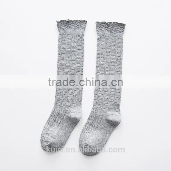 Baby Top Fashion Pure Color Kids Socks Soft 100% Cotton Kawaii Boys Girls Knee Long Socks Children's Leg Warmers High Socks photo-5