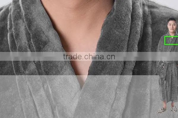 Good Quality Couples Mens Microfiber Bathrobe photo-4