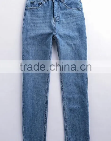 Runwaylover EY0624P Europe And American Style 2017 Ladies High Waist Vintage Denim Jeans photo-4