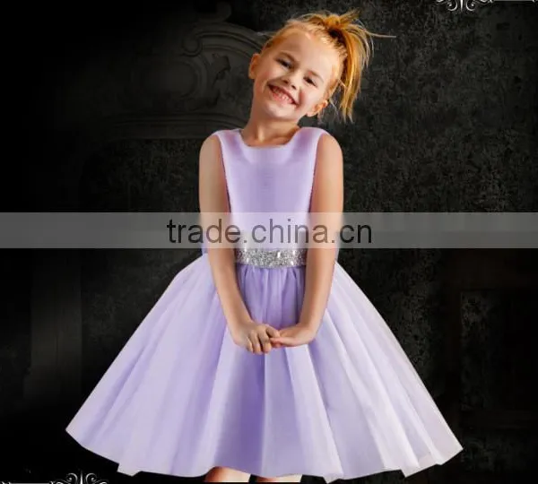 2016 New Girl Wedding Dress Formal Dress For Flower Girl Top Grade Kids Clothes GD90427-3 photo-4