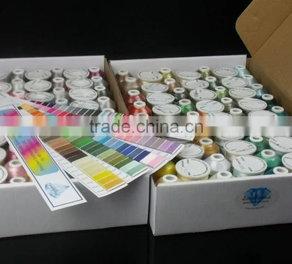 Wholesales 1000m Mini-king Spool 100% Polyester Embroidery Thread for Home Embroidery Machines photo-4