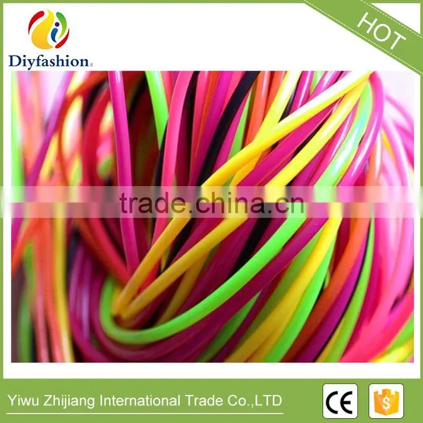 Hot Selling Box Set Roll DIY Round Hollow Knit Plastic PVC Scoubidou Strings photo-4