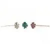 Crystal Bridal Jewellery Hair Accessories Pins With Antique Gold Plating for Women