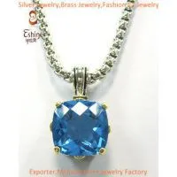 Sterling Silver Jewelry Designer Inspired Pendant