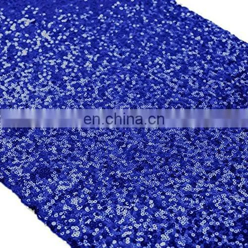 Attractiving Customized Color Sequin Table Runner Blue photo-3