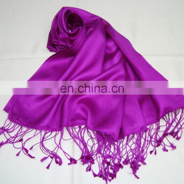 Plain Silk Scarves,100% Silk Shawls photo-2