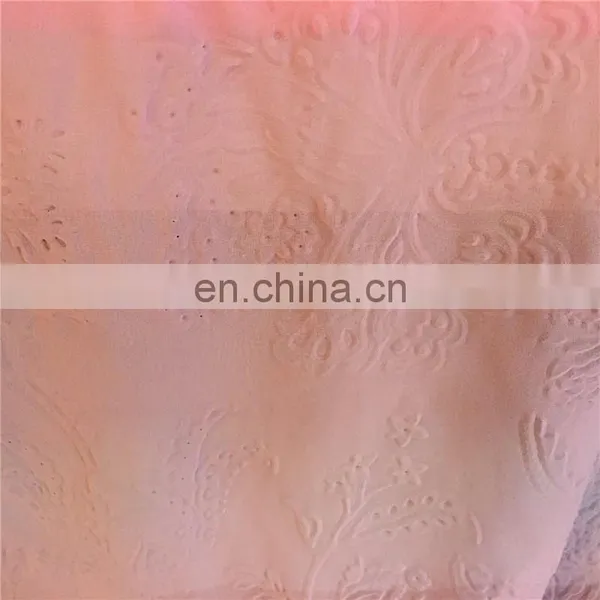 3d Embossed Polyester Chiffon Fabric for Garments photo-4
