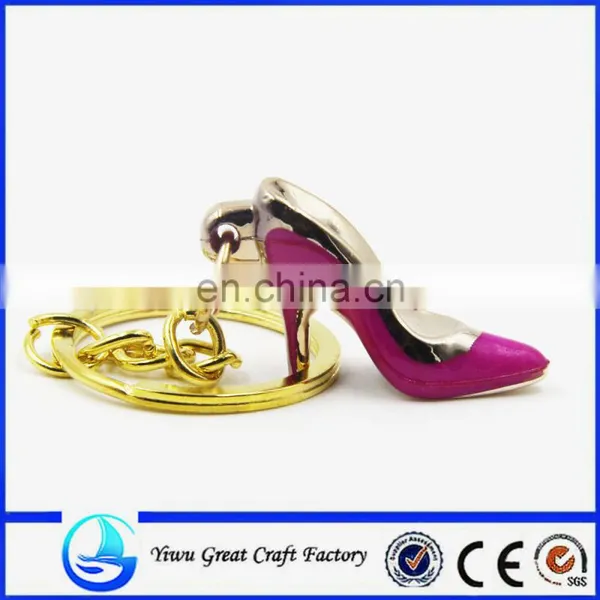 Lovely High Heel Shoe Key Chain,,Custom Souvenir in Metal Gift photo-3