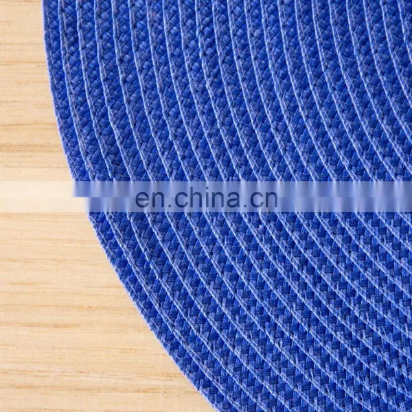 Black Plain Round Plastic Placemat ROUND PLASTIC PLACEMAT photo-4