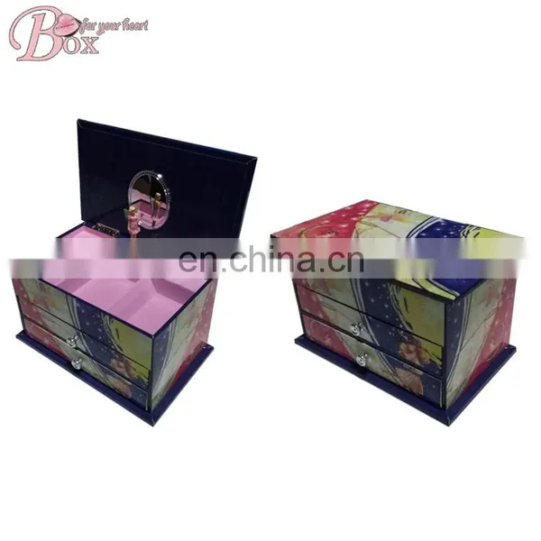 Custom Cardboard Ballerina Music Box With Drawer photo-4
