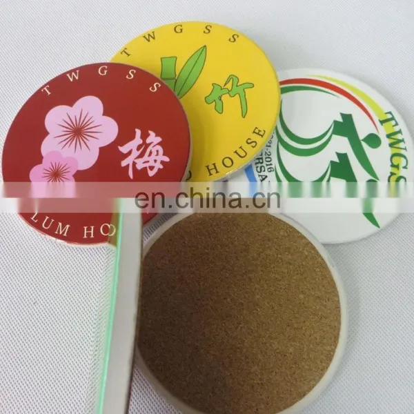 Hot Sale Cheap Custom High-quality White Water Absorbent Ceramic Coaster photo-6