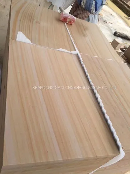 Yellow Rainbow Sandstone, Yellow Landscaping Sandstone,yellow Teak Wood Sanstone, Yellow Wooden Sandstone photo-5