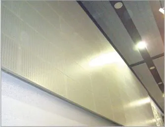 Lobby Champagne Gold Curved Aluminum Veneer photo-2