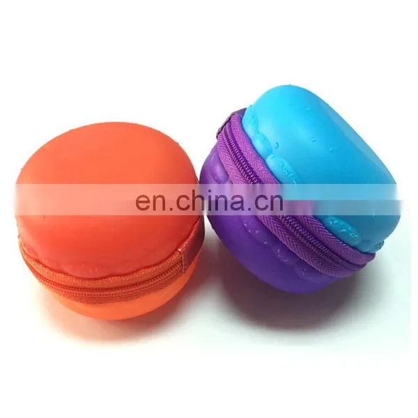 Round Mini Coin Bag Promotions Portable Silicone Change Key Purse Custom Wallet photo-6