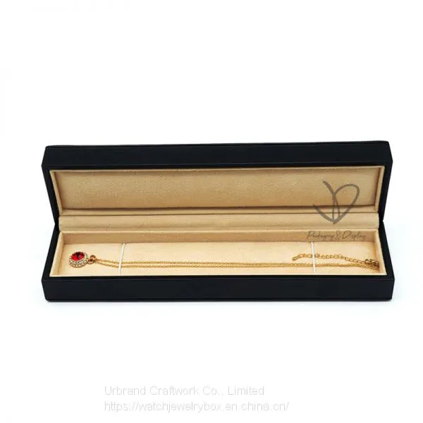 Unique Hot Sale Custom Brand PU Leather Jewelry Set Box Plastic Gift Box for Necklace Ring Pendant Bracelet Jewelry photo-2