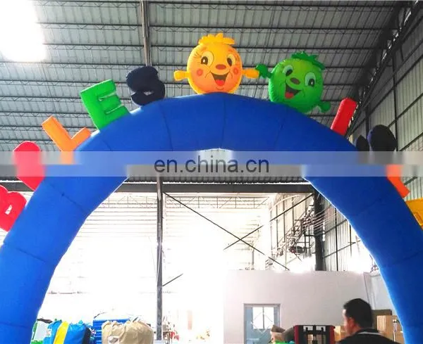 Colorful Inflatable Welcoming Entrance Letter Semicircle Arch For Event photo-5