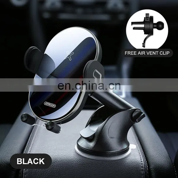 JOYROOM 2 In1 Qi Wireless Car Charger for IPhone X XS XR for Samsung S9 15W Quick Wireless Charger Car Mount Mobile Phone Holder photo-4