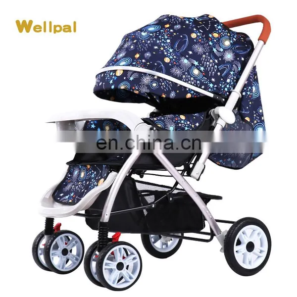 Aluminum Frame Good Quality Vogue Baby Stroller With Transparent Wheels photo-5