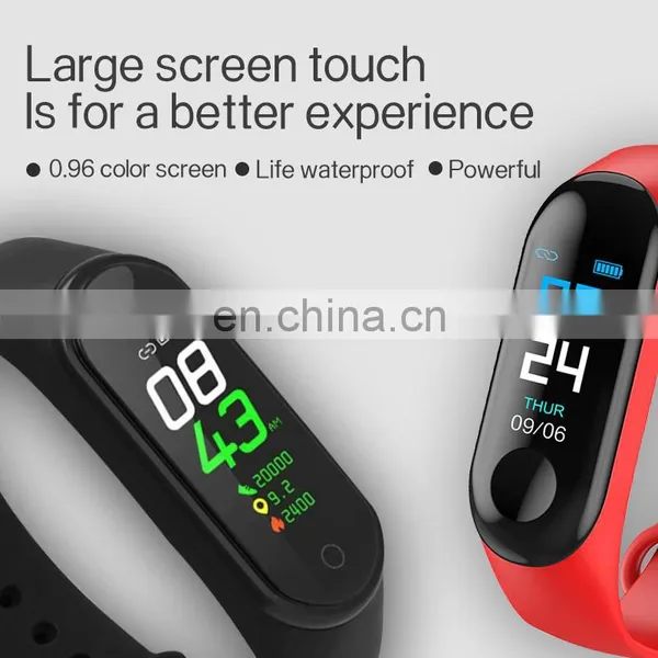 2020 New Product Hot Wholesale m4 Pressure Health Waterproof Smart Watch Pro Watch Wristband Fitness Tracker photo-4
