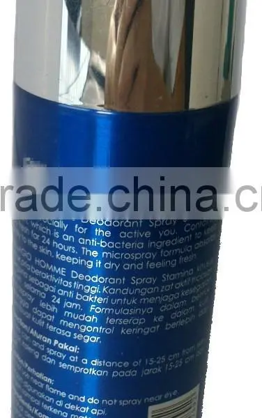perfumed deodorant spray, hot sale perfume spray hot ice spray