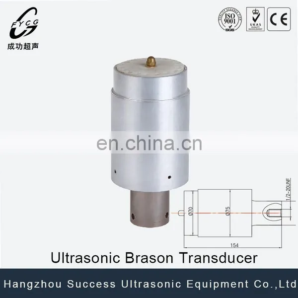 Factory Direct Sale 20khz 11000-12000pf Ultrasonic Branson Transducer High Amplitude Ultrasonic Welding Transducer for Branson photo-2