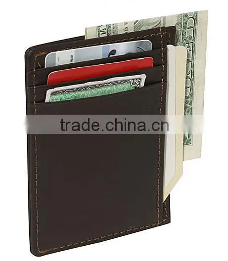 Genuine Leather Rfid Blocking Pocket Wallet Men Short Wallet With ID Window photo-3