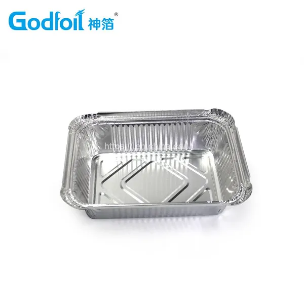 Rectanglar Aluminum Foil Container Wrinkle Wall Container photo-2