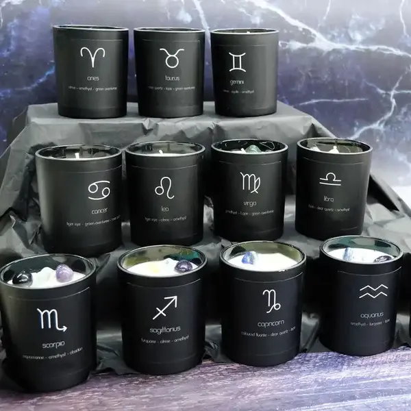 Luxury Wedding Gifts for Guests Home Decor Customize Private Label Soy Wax Crystal Candles Crystal Candle Custom