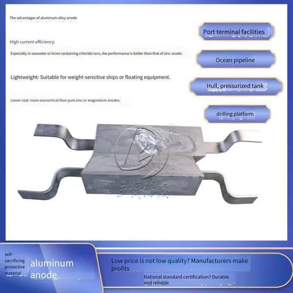Supply of Aluminum Alloy Sacrificial Anodes, Aluminum Alloy Anodes, Aluminum Anodes for the Inner Wall of Storage Tanks, Libo Anti - Corrosion photo-2