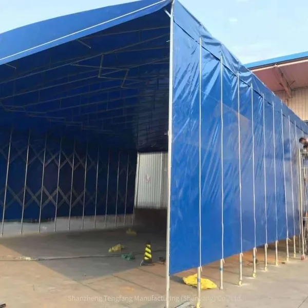 Warehouse Sunshade Canopy | Rain Canopy | Folding Rain Canopy | Manual Push-pull Telescopic Tent. Choose Shan Zheng Tent.