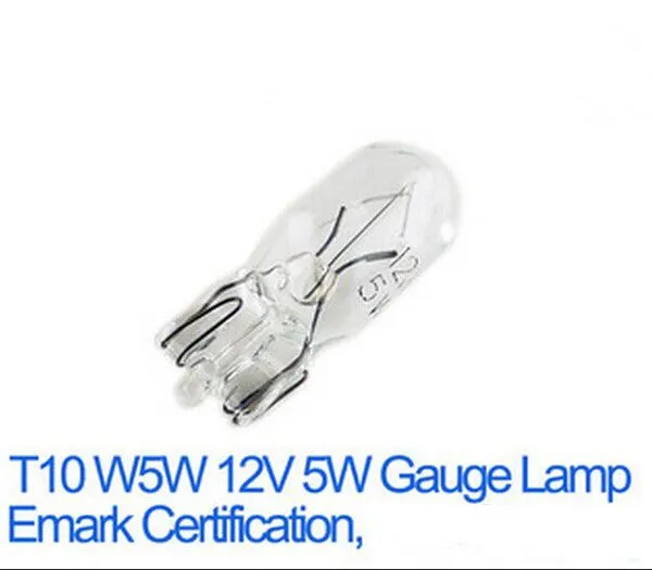 Factory Price T10 Glass Amber Bulb 168 Bulb 12V5W Wedge Bulb Halogen W2.1x9.5d photo-5
