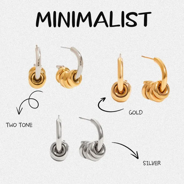 Simple 20g Stainless Steel Earrings - Fashion Piercing Jewelry for Daily Wear photo-2