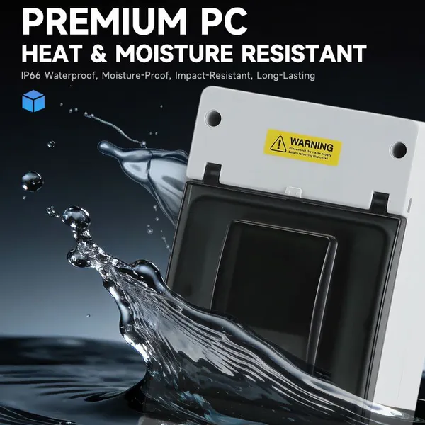 VaneAims 2P 125A/250A Circuit Breaker Enclosure IP65 Rated for Outdoor Use photo-5