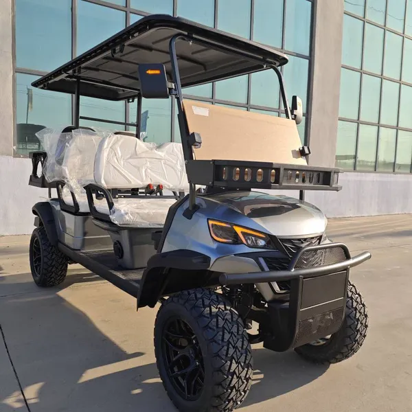 New 4+2 Six-seater Electric Golf Cart, Direct From the Manufacturer, Suitable for Scenic Spot Sightseeing and Export Trade photo-5