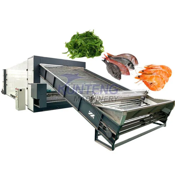 Commercial Seafood Drying Oven Wakame Squid Fish Shrimp Drying Machine Continuous Seaweed Dryer EPC