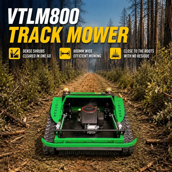 High Cutting Performance Vigorun Factory Manufacturer Grass Cutter Remote Control Agriculture Grass Cutter Vineyard Mower photo-4