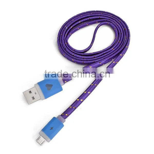 Fabric Braided Charger USB Cable for Iphone USB Light Cable in 2016 photo-3