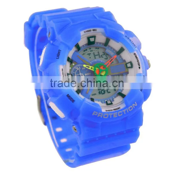 LP1369 Cheapest Digital With 3 Hands Movement pu Bracelet Male Watch photo-4