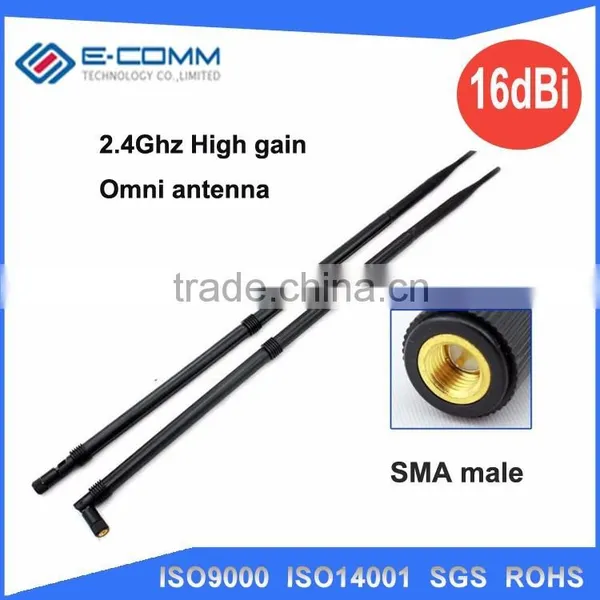 Hot Sale!! 2.4Ghz 10dBi High Gain Omni Antenna With PR SMA Male Connector for Wifi Wireless Router,network Card photo-5
