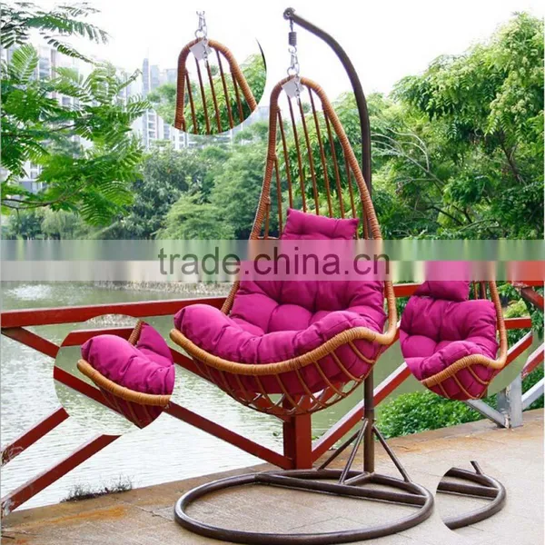 Wholesale Furniture Luxurious Comfort Outdoor Wicker Furniture Garden Hanging Bedroom Swing Chair photo-6