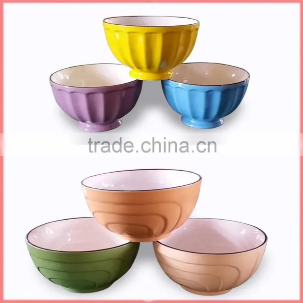 Ceramic Color Soup Bowl 3 Set photo-2