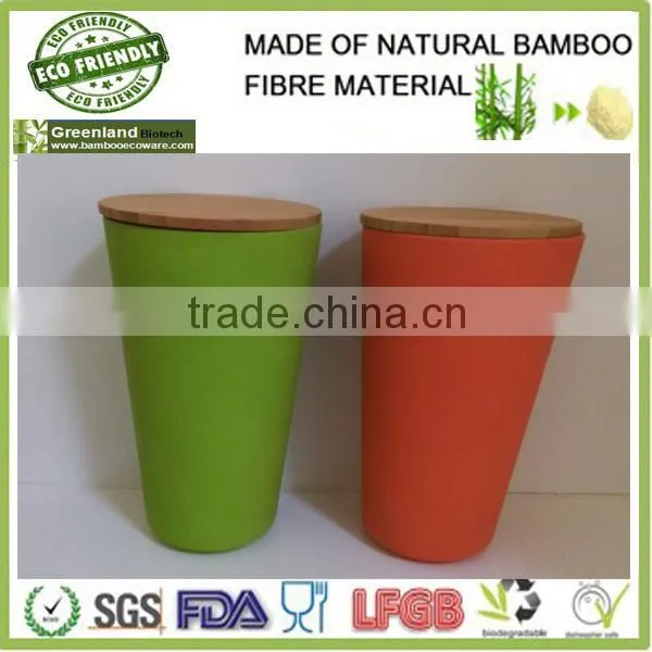 Custom Hot Selling Bambooware Round Canister