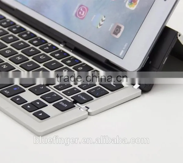 Wholesale Aluminum ABS Tablet Portable Bluetooth Foldable Keyboard for IPad,iPhone,smart Phoens photo-4