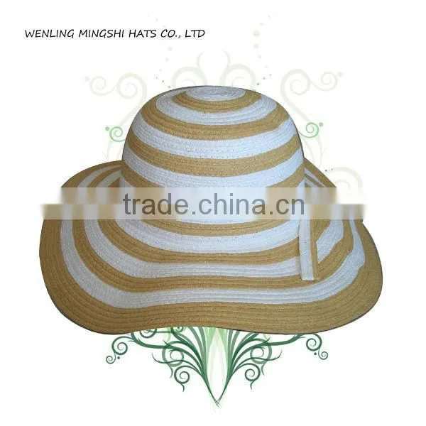 Lady's Summer Straw Wide Brim Hat