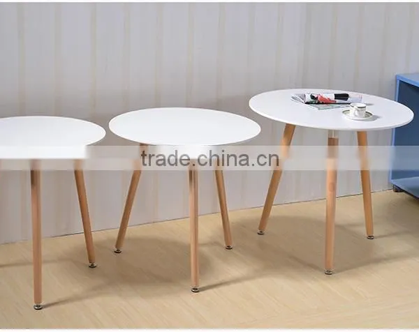 Modern Round Design Wooden Cafe Table photo-2
